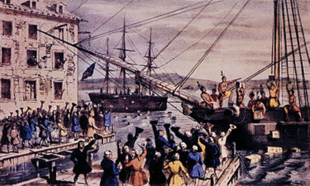 Boston Tea Party by Nathaniel Currier