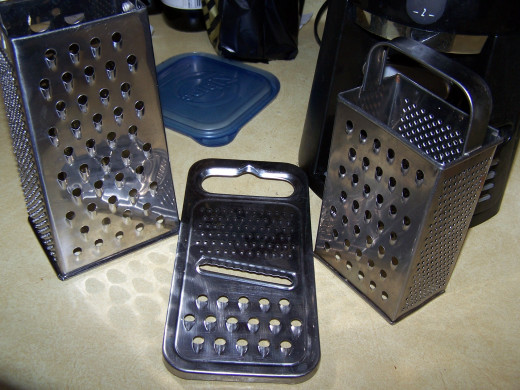 Graters that I haave and use to make the Hash Browns.