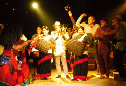 A scene from Nepali Musical titled Dreams of Peach Blossoms