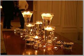 Candles can warm up your wedding and make it look romantic.