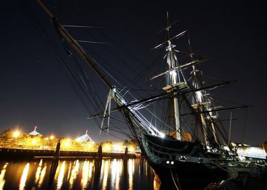 The USS Constitution at Boston