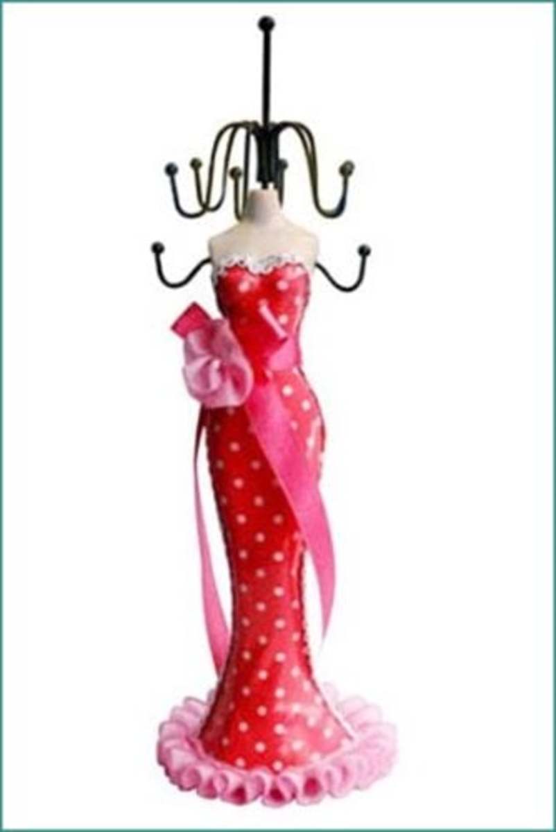 This is just one of the many Mannequin Jewelry stands available from Amazon. Use the Mannequin Stand link (above left) to visit the page and browse the range)