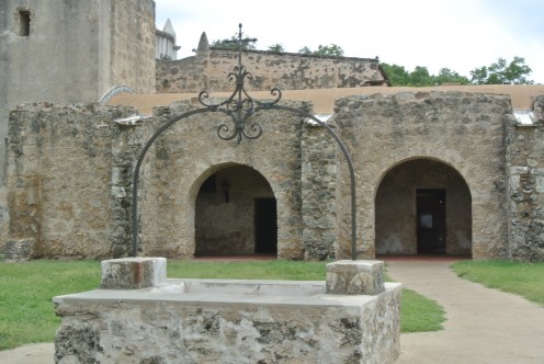 Well at the Mission Concepcion in San Antonio, Texas