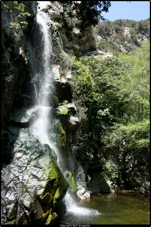 Sturtevant Falls, located in the Santa Anita Canyon in the mountains close to Arcadia is one of my favorite hiking spots within the area and is a popular among others as well.