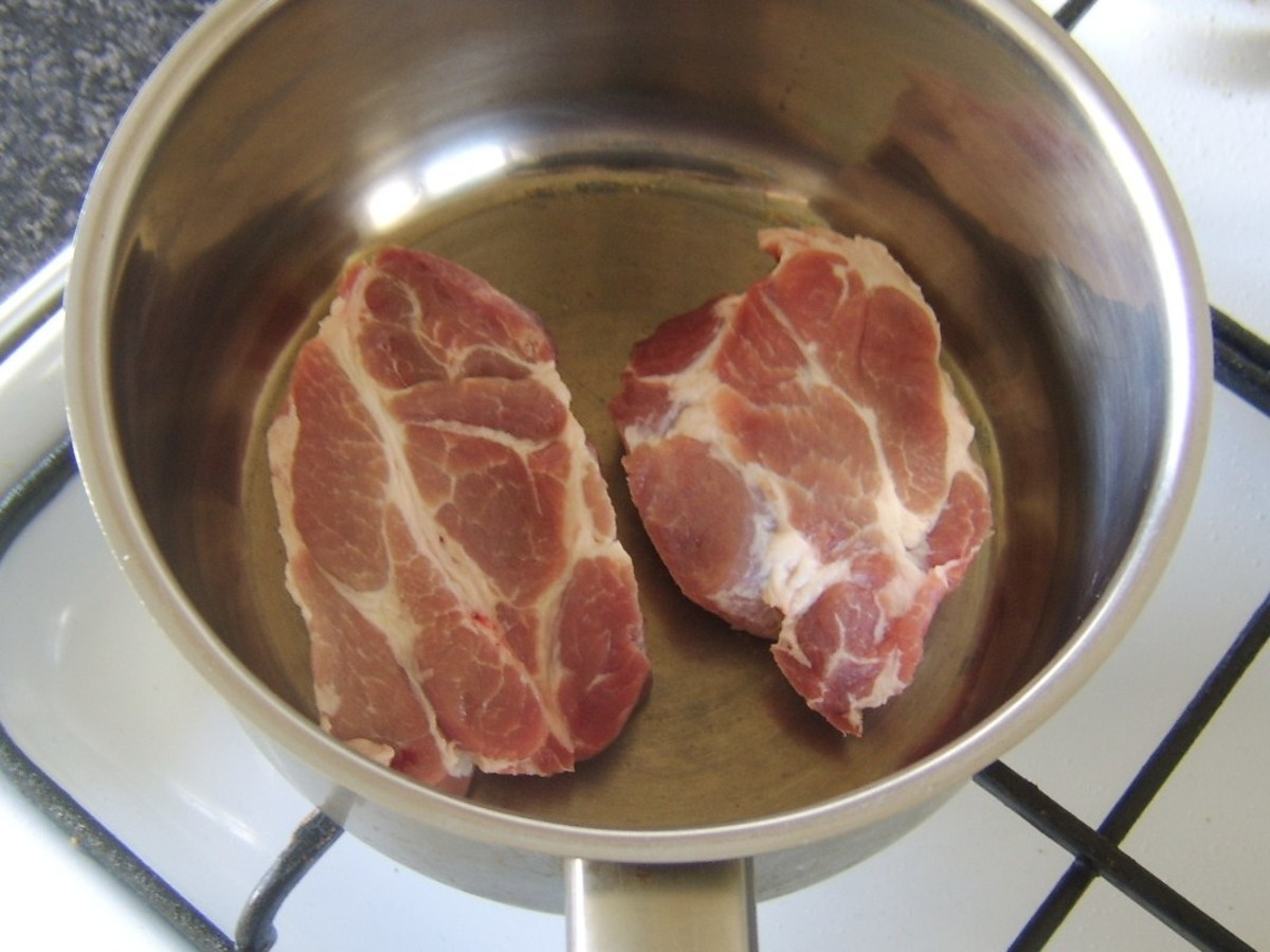 Pork shoulder steaks