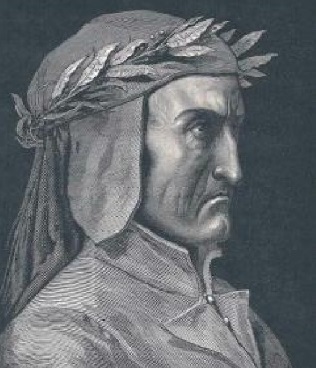 In this portrait Dante seems to be a rather grim fellow, for a comedian