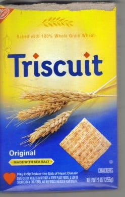 Our tainted food supply: Triscuit by Nabisco. One more reason why GMO labeling is imperative.