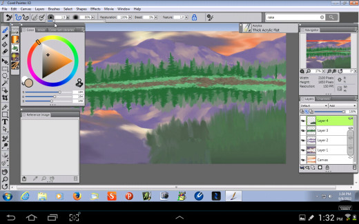 Adding the Grass in the Foreground.