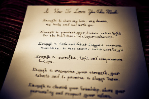 Tips for Writing Your Own Wedding Vows