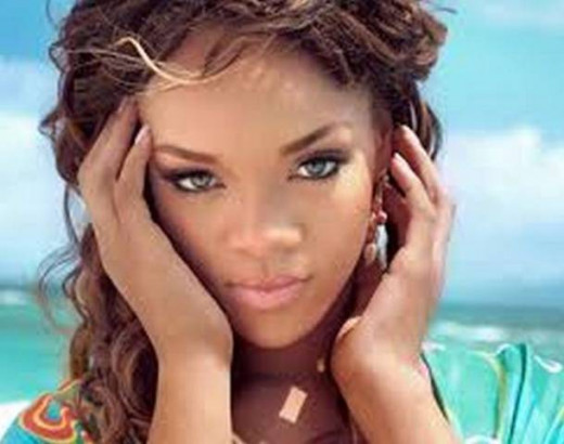 Rihanna near the start of her US singing career