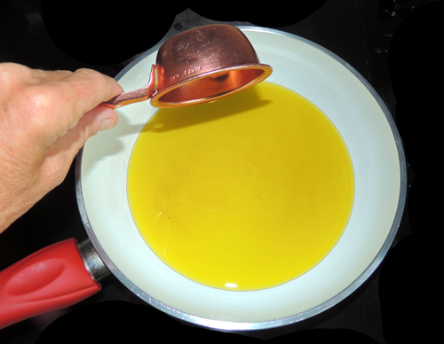 heat olive oil