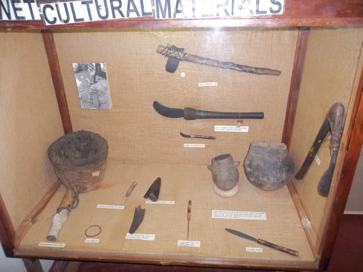 A selection of material culture at Kitale Museum