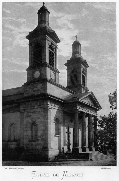Church of Mersch, Luxembourg, 1891