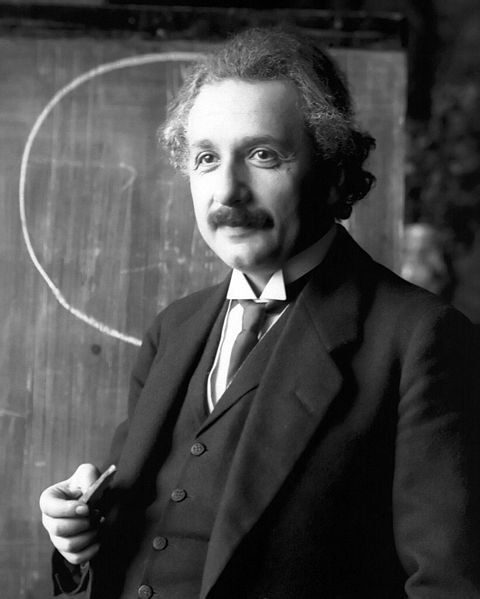 Albert Einstein - 1921 Portrait - Public Domain
