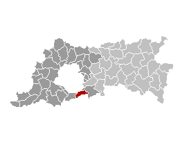 Map location of Hoeilaart municipality