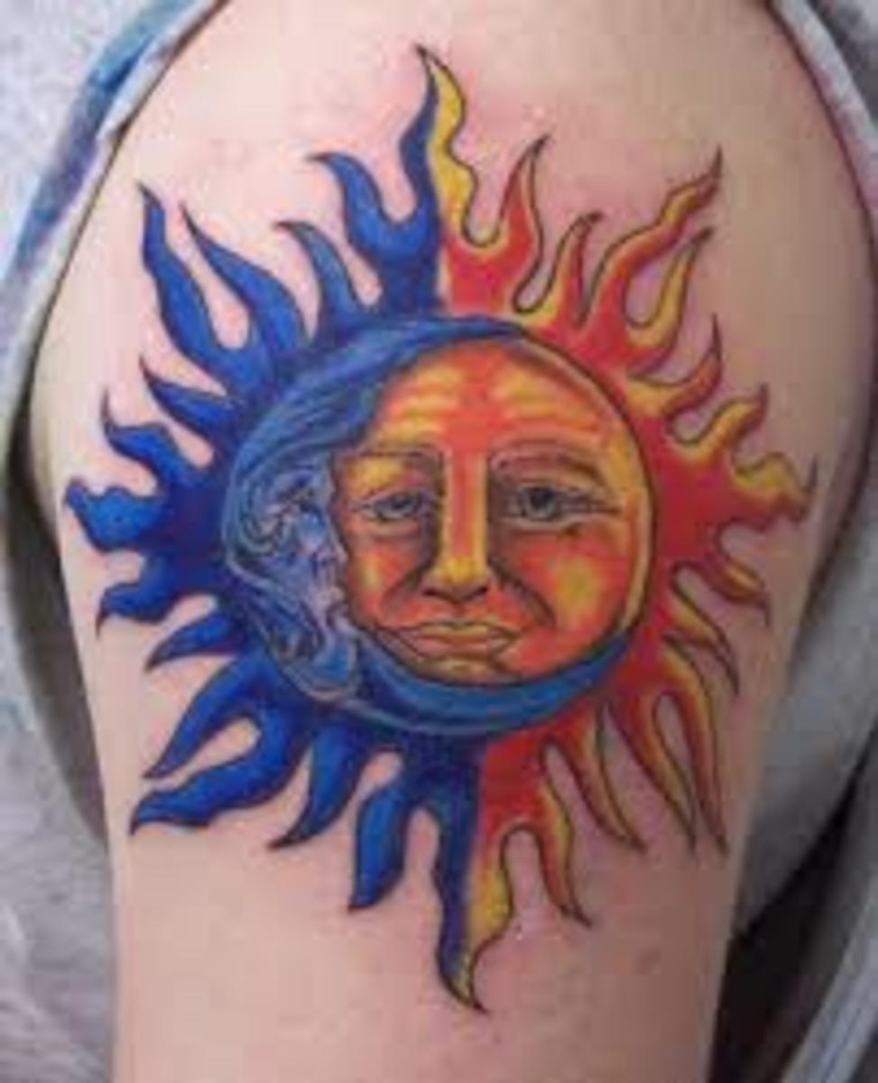 Sun And Moon Tattoo Designs And Meanings-Sun And Moon Tattoo Ideas And