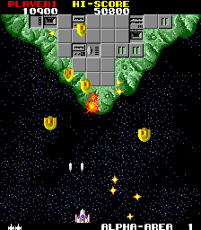 The Final Star approaches an 'island in space' in Star Force by Tekhan