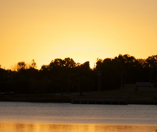 Sunset at Boomer Lake
