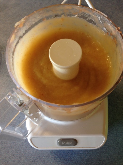 Processed apples. 