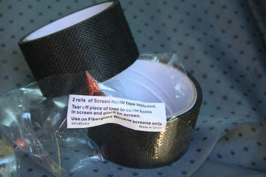 This set of two rolls of screen repair tape came in a bundle for $17 with shipping.