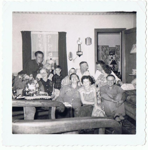 Me, surrounded by a loving but firm family