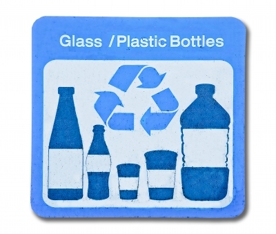 Please recycle plastic and glass