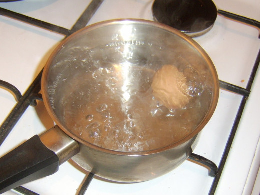 Boiling the egg