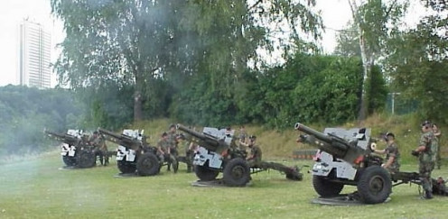 101 canon salutes on Luxembourg's National Day