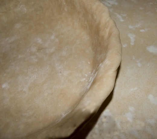 Crust in the pie pan-photo by AMB