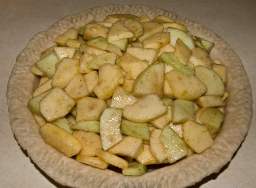 Pie filled with apples-photo by AMB