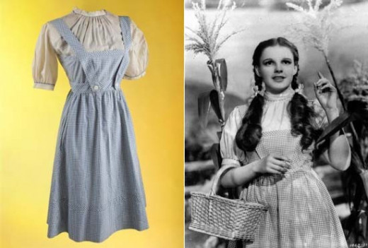 The dress in preservation and in the 1939 movie.