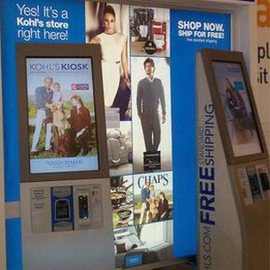 In store  Online Style kiosks with smart apps provide the services offered online to shoppers within stores. Bigger screens mean greater power for displaying what customers want.