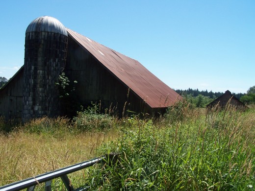 and a different barn photograph for another magazine