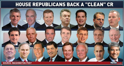 A somewhat reasonable group of US Congressional Republicans