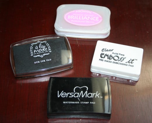 Different types of ink pads.