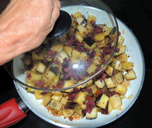 Cover pan and cook 5 minutes
