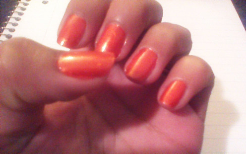 Bright Orange Color...only need one coat!