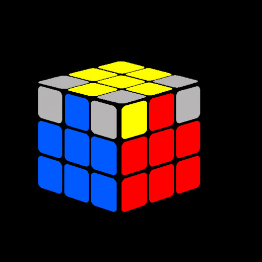 In this case, perform the given algorithm 2 times to bring the yellow side up.