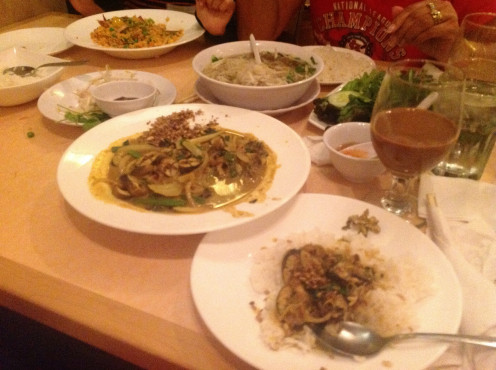 Eel Curry, Pork-Fried Rice, Pho Bo Vien ( Beef Meatball Soup) and Vietnamese Coffee at Mai Lee