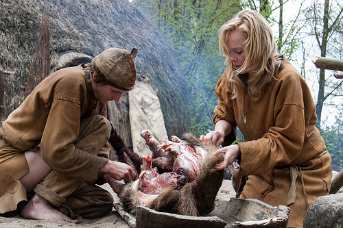 Hunting and foraging used to easy, when everything didn't belong to someone. 