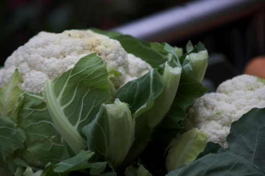 Fresh cauliflower.