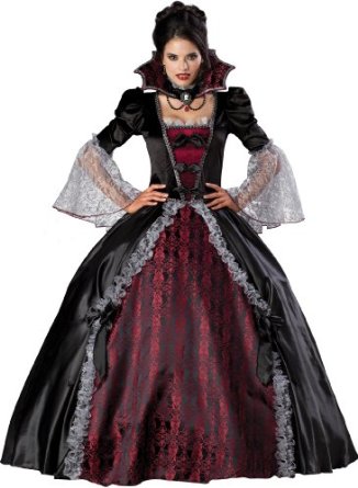 Vampiress Of Versailles Adult Full Length Ball Gown Costume