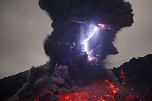 Ground to ground lightning is usually associated with volcanic activity, but there are other instances where it can occur.