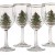 Spode Christmas Tree 13-Ounce Wine Goblets with Gold Rims, Set of 4