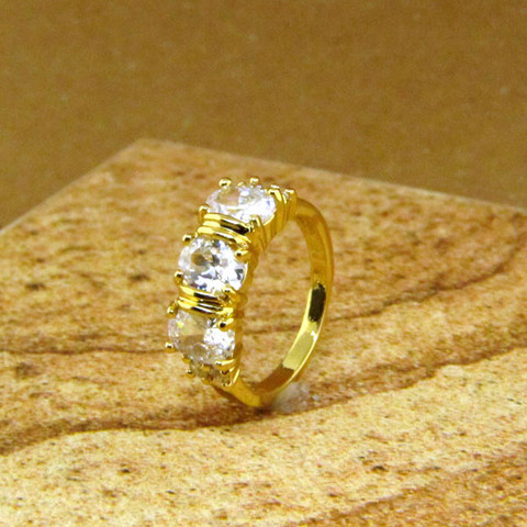 Three Stone Gold Ring