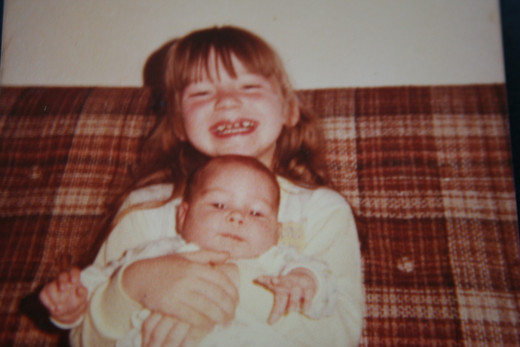 My baby sister.  I lived with her until she was 2.  Then I was taken away.  