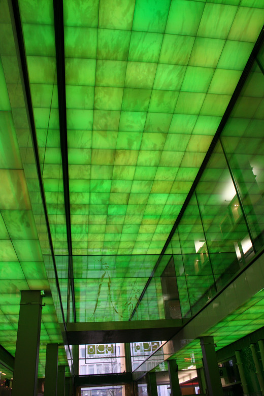 Glass ceiling in street mall - Pforzheim, Germany