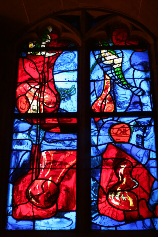 Church window in Pforzheim, Germany