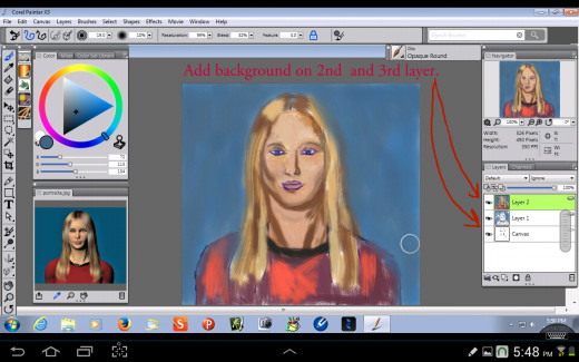 Painting Background.