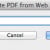 Figure 1: Create PDF from Web Page Window   